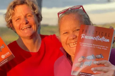 Aunty Munya Andrews and Carla Rogers of Evolve Communities